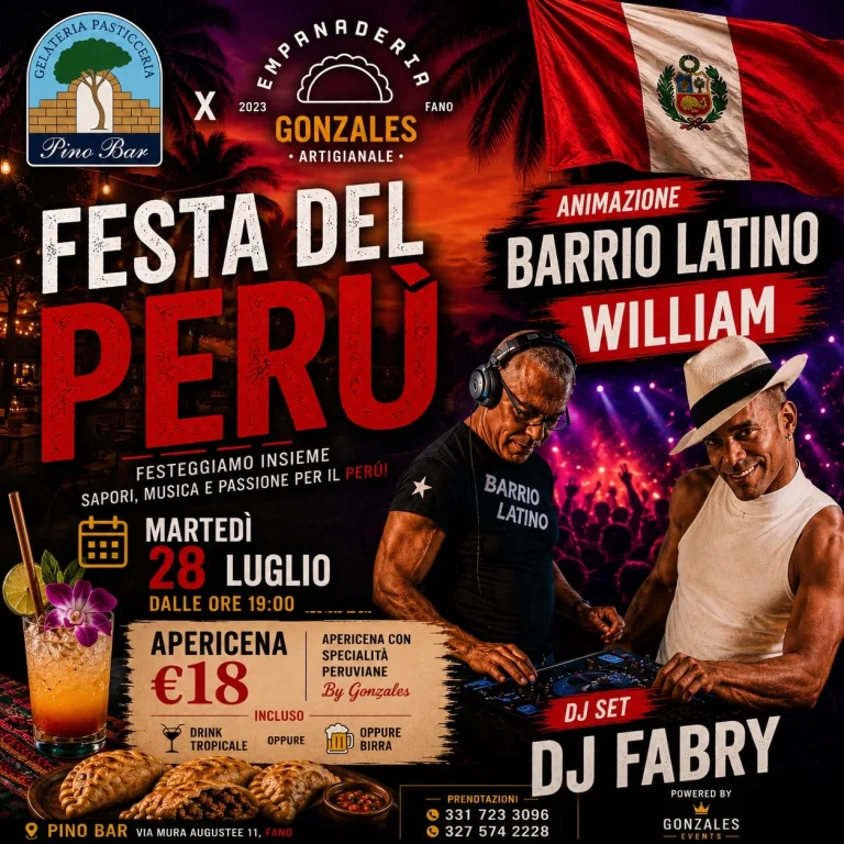 Festa del Perù al Pino Bar di Fano