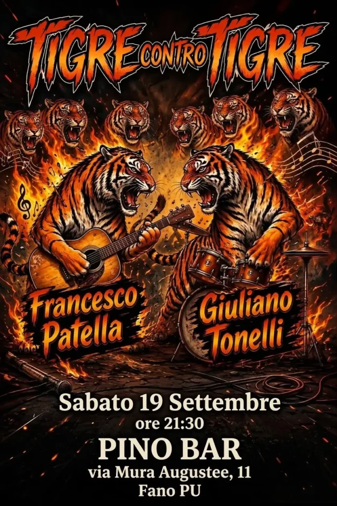 Tigre Contro Tigre live al Pino Bar di Fano il 19 settembre